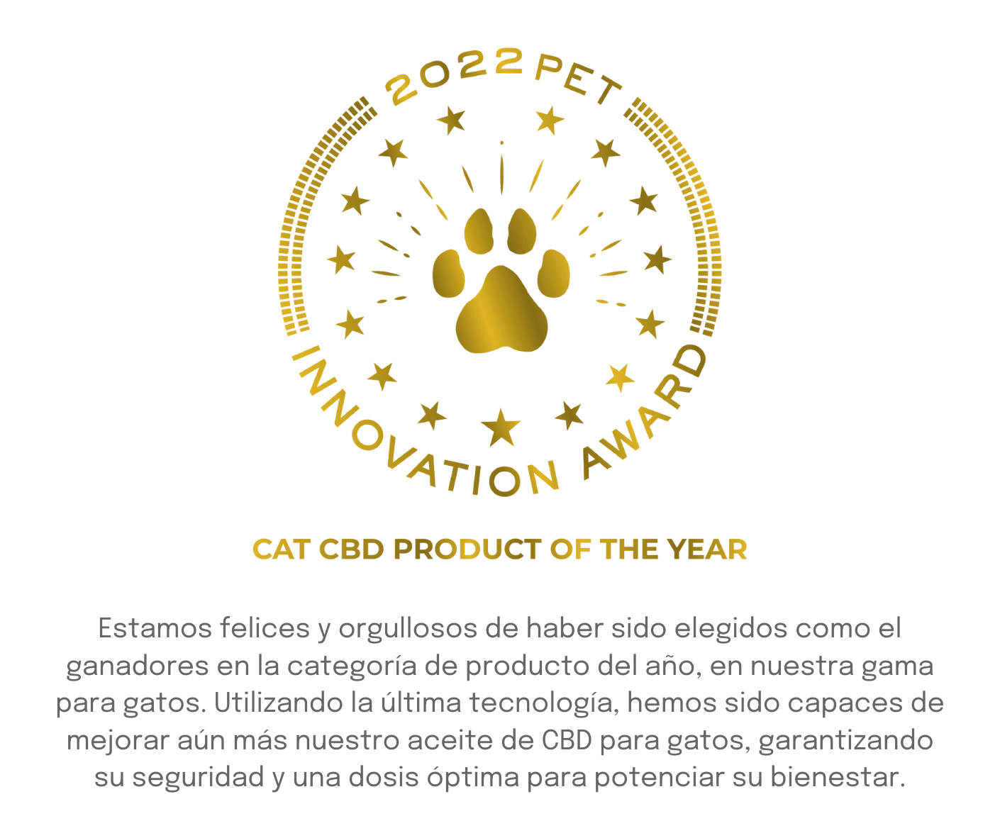 Premio Producto del Año Para Gatos
