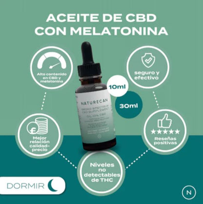 Gotas CBD con Melatonina para dormir
